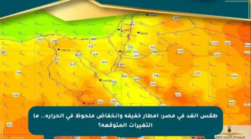 طقس الغد في مصر: أمطار خفيفة وانخفاض ملحوظ في الحرارة.. ما التغيرات المتوقعة؟